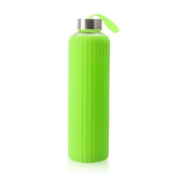 Vandflaske Bewinner Glas Silikone 600 ml (24 enheder)