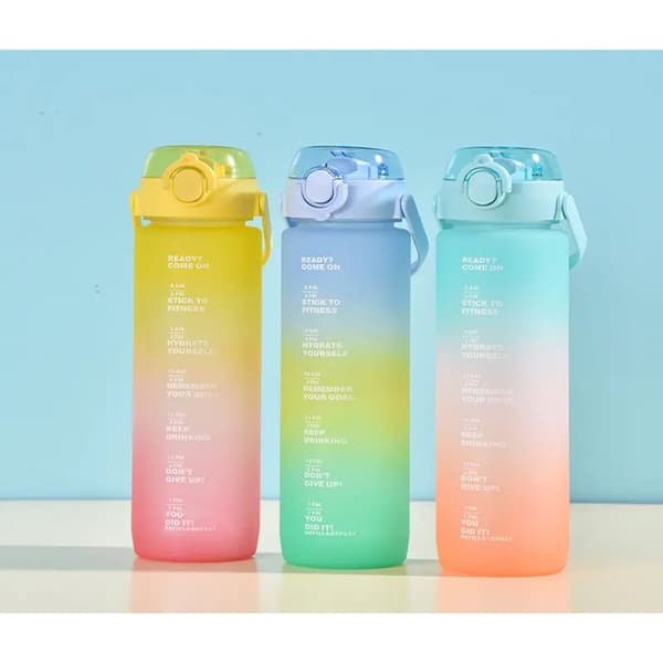 Vattenflaska Bewinner Multicolour 600 ml 7,5 X 20 CM (12 antal)