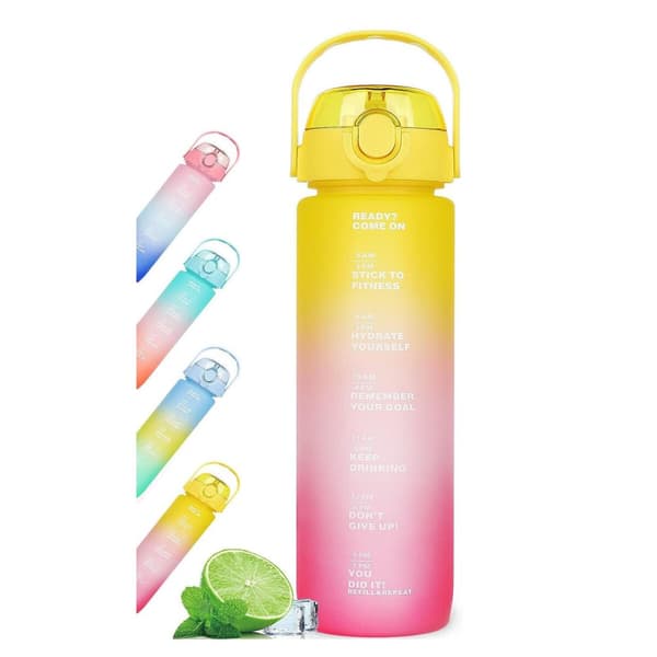 Vattenflaska Bewinner Multicolour 600 ml 7,5 X 20 CM (12 antal)
