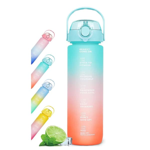 Vattenflaska Bewinner Multicolour 600 ml 7,5 X 20 CM (12 antal)