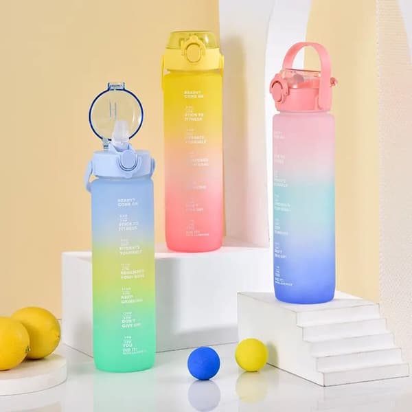 Vattenflaska Bewinner Multicolour 800 ml 7,3 x 7,3 x 23,5 (12 antal)