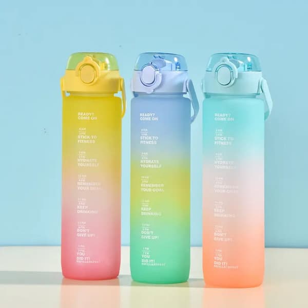 Vattenflaska Bewinner Multicolour 800 ml 7,3 x 7,3 x 23,5 (12 antal)