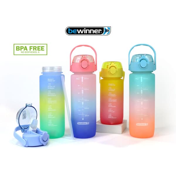 Vattenflaska Bewinner Multicolour 800 ml 7,3 x 7,3 x 23,5 (12 antal)