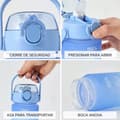Pikkukuva 3 / 11: Vesipullo Bewinner Monivärinen 600 ml 7,5 X 20 CM (12 osaa)