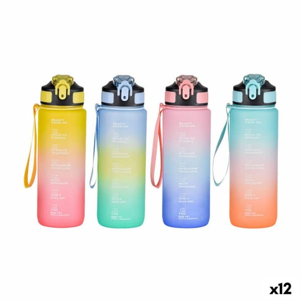 Vesipullo Bewinner Monivärinen 800 ml 7,5 x 23,5 cm (12 osaa)