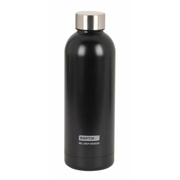 Ruostumattomasta teräksestä tehty termospullo Safta Musta Nylon PVC 500 ml
