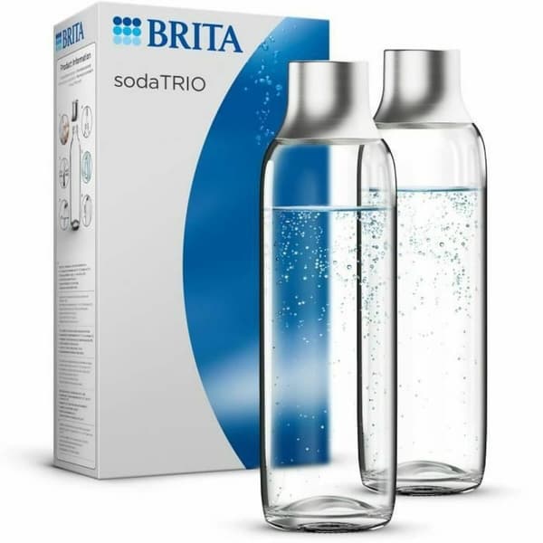 Termos Brita 1046733 Harmaa Läpinäkyvä Hopeinen Ruostumaton teräs 1 L (2 osaa)