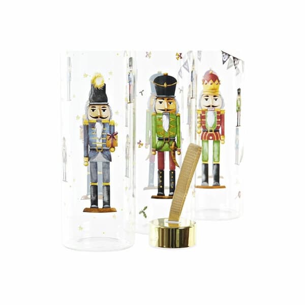 Flaska DKD Home Decor Nötknäppare Glas PVC (550 ml) (3 antal)