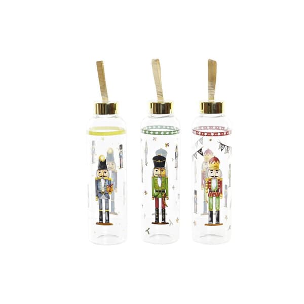 Flaska DKD Home Decor Nötknäppare Glas PVC (550 ml) (3 antal)