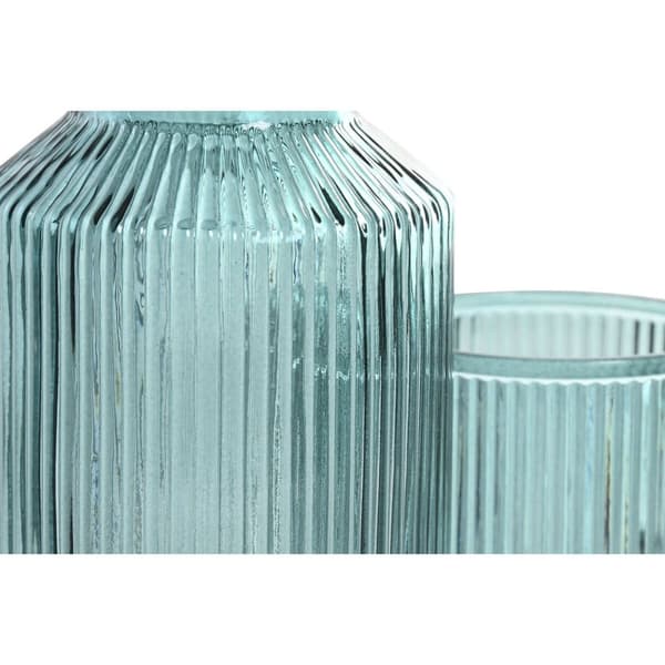 Vattenflaska Home ESPRIT Blå Grön Glas 1 L (2 antal)
