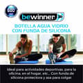 Miniatyrbild 4 av 5: Vattenflaska Bewinner Glas Silikon 600 ml (24 antal)