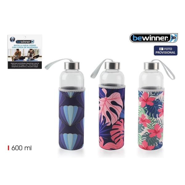 Vesipullo Bewinner Lasi 600 ml (24 osaa)