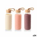 Miniatyrbild 1 av 5: Vattenflaska Bewinner Glas Silikon 400 ml 7 x 7 x 19,8 cm (24 antal)