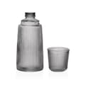 Miniatyrbild 1 av 2: Vattenflaska Versa Svart Glas Aluminium 10,3 x 26 x 10,3 cm