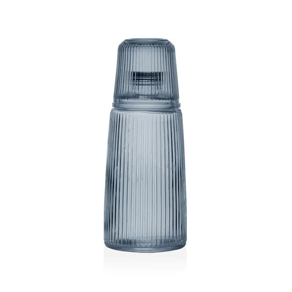 Varmeflaske Versa Blå Glass Aluminium 10,3 x 26 x 10,3 cm