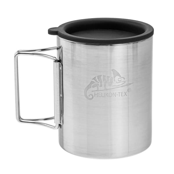 Termokande Helikon HE.TK-TK1-SS-15 Sort Sølvfarvet Rustfrit stål 250 ml