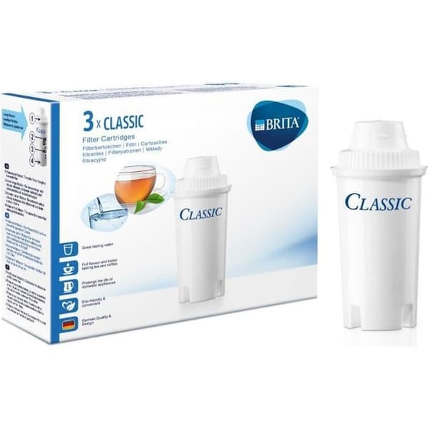BRITA-paket med 3 klassiska vita filterpatroner