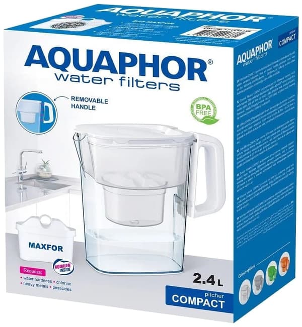 Aquaphor Compact 2,4 litran valkoinen suodatinkannu