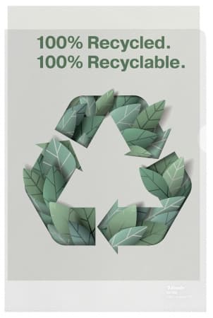 Plastomslag Esselte Recycl A4 100My (100 stk) (1 stk.)