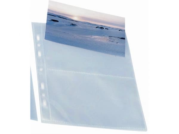 Postkortlomme 10x15 0,11mm 4 kort trans. (10) (1 stk.)