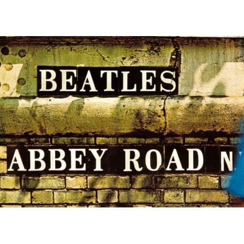 The Beatles Postcard: Abbey Road Sign (Standard)