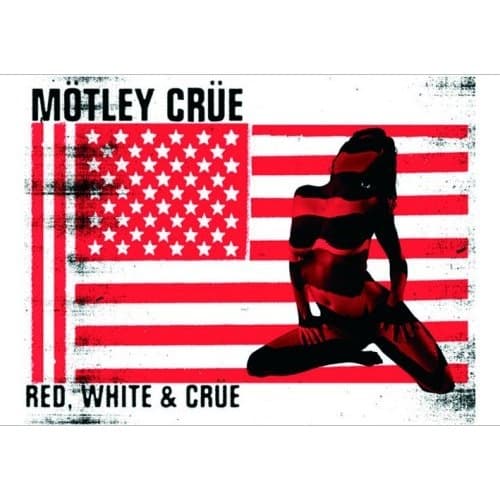 Motley Crue Postcard: Red & White (Standard)
