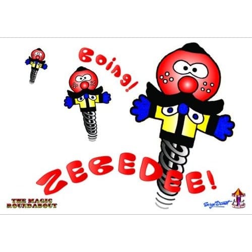 Magic Roundabout Postcard: Zebedee (Standard)