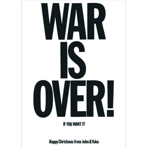 John Lennon Postcard: War is Over (Standard)