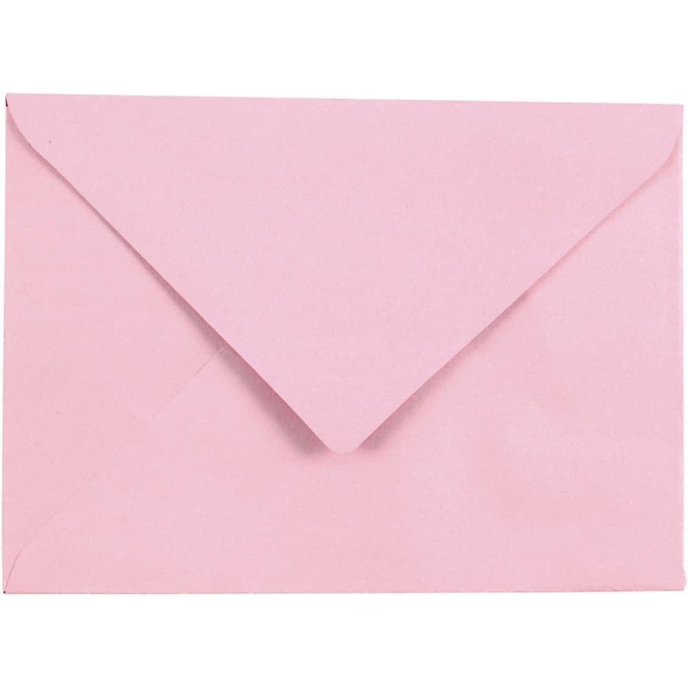 Kuvert, rosa, kuvertstl. 11,5x16 cm, 100 g, 10 st./ 1 förp.