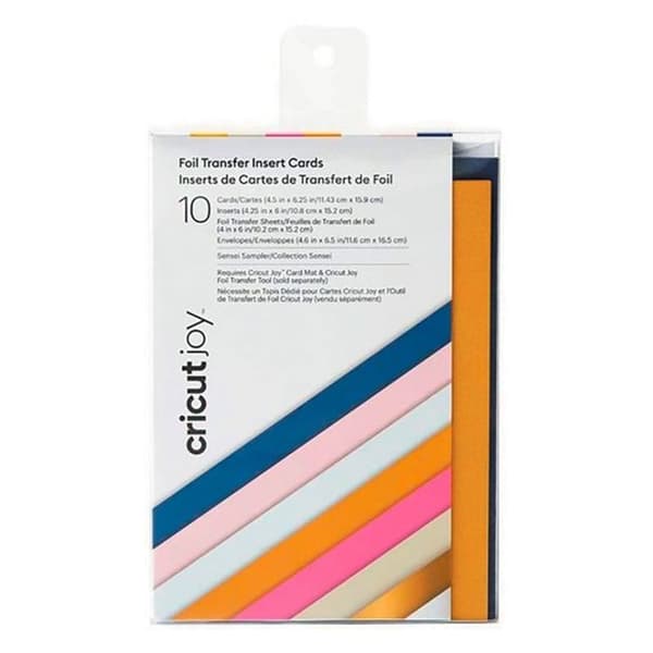 Gratulationskort - Cricut - Joy - Kortinlägg - x10 - Vit
