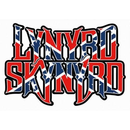 Lynyrd Skynyrd Flag Postcard Red/Blue/White One Size