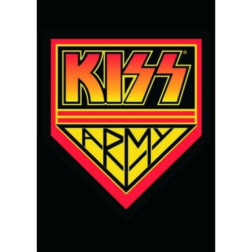 Kiss Army Postcard Black/Red/Yellow One Size