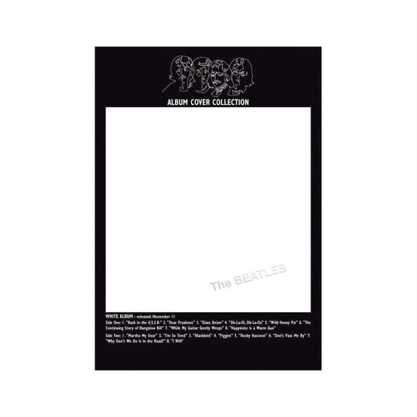 The Beatles White Album Postcard Black/White One Size
