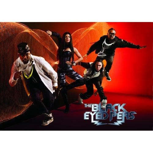 Black Eyed Peas Boom Boom Pow Postcard Red/Black One Size