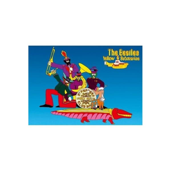 The Beatles Yellow Submarine Postcard Multicoloured One Size