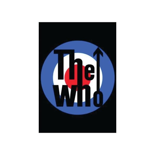 The Who Target Postcard Black/Blue/Red One Size