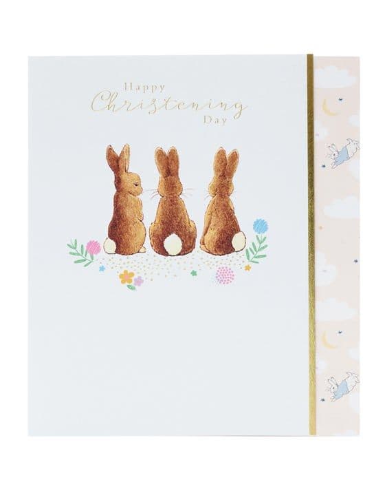 Uk Greetings - 723638-0-1 - Peter Rabbit dopkort för pojkar och flickor - Soft Rabbit Design