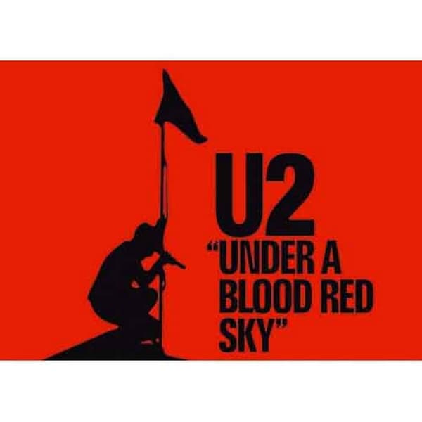 U2 Under A Blood Red Sky Postcard Red/Black One Size