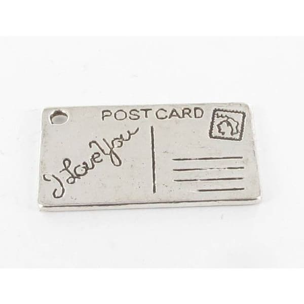 Metallberlock Postkort Silver (10 stycken)