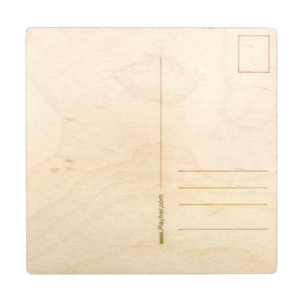 Trävykort, FSC Mix Credit, natur, 14,8x14,8x0,3cm, tab.-påse 2st