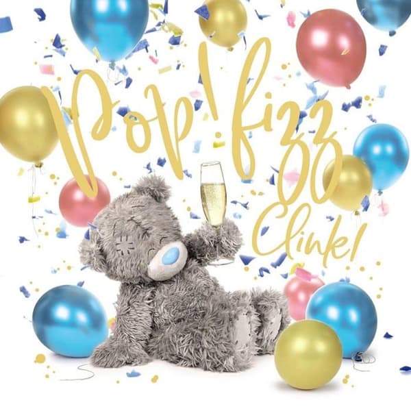 Me to you bear - ALV93044 - Pop Fizz Clink 3D holografiskt kort
