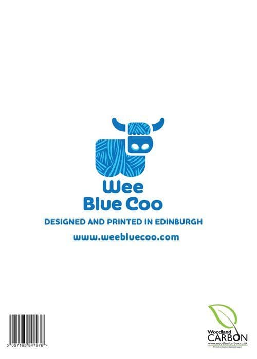 Wee blue coo - CP1921 - Christmas Noel Rayee New Art Presentkort