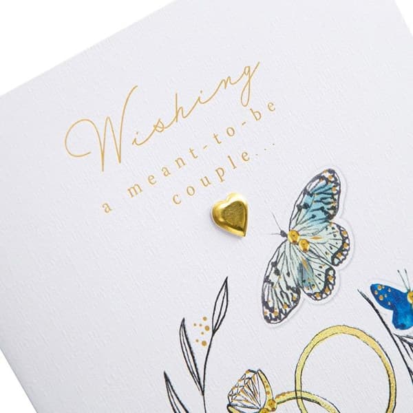 Hallmark - 25571300 - Bröllopskort för par - Traditionella gyllene ringar