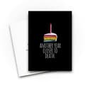 Miniatyrbild 3 av 4: Gratulationskort - födelsedagskort - Anteckningskort med tunga i persika - TIPCARDSCBH1215