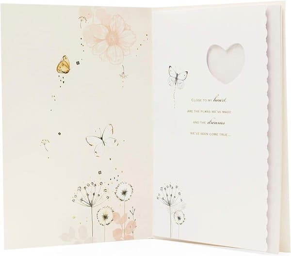 Gibson - 535880-0-1 - UK Greetings Birthday Card for Women, Butterfly Design, 194 x 295 mm