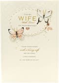 Miniatyrbild 1 av 4: Gibson - 535880-0-1 - UK Greetings Birthday Card for Women, Butterfly Design, 194 x 295 mm