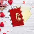 Miniatyrbild 2 av 4: Lin - 79 - PopUp(R), 17217, POP UP-bröllopskort, bröllopsinbjudan, 3D-bröllopsinbjudningar, vikbart bröllopskort, N