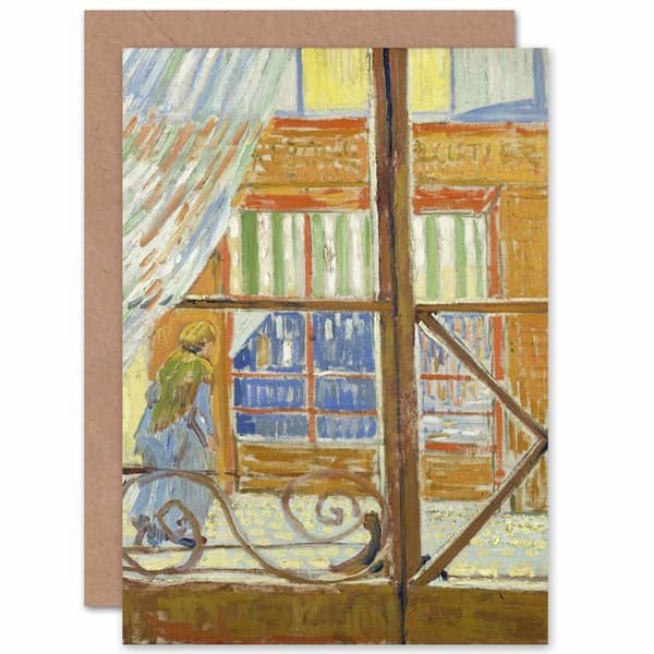 Artery8 - CPPDG1117 - Vincent Van Gogh Utsikt över en slaktarebutik Konsthälsningskort plus kuvert Tomt inifrån
