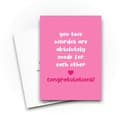 Miniatyrbild 3 av 4: Gratulationskort - jubileumskort - Anteckningskort med tunga i persika - TIPCARDSCBH861