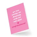 Miniatyrbild 2 av 4: Gratulationskort - jubileumskort - Anteckningskort med tunga i persika - TIPCARDSCBH861